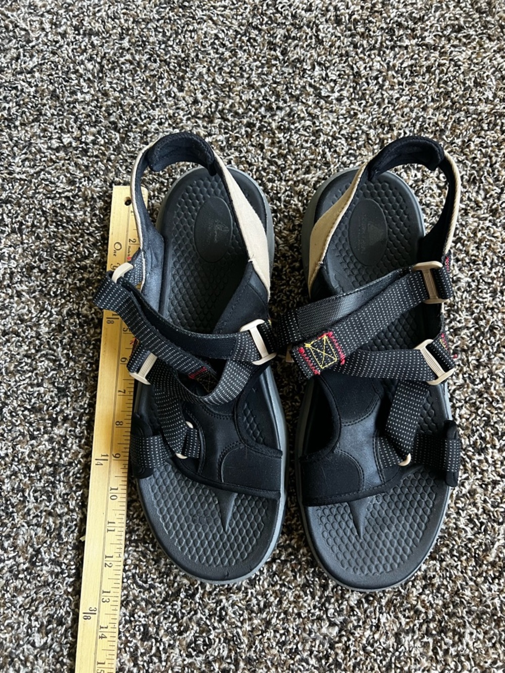 Ozark Trail Black and Tan Men's Outdoor Sport Sandals